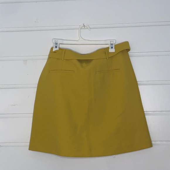 LOFT belted yellow skirt. BRAND NEW TAGS STILL ON - Picture 2 of 3
